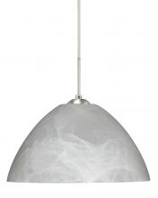  1JT-420152-LED-SN - Besa Tessa LED Pendant Marble Satin Nickel 1x9W LED