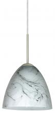  1JT-4470MG-SN - Besa Vila Pendant Satin Nickel Marble Grigio 1x60W Medium Base