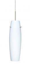  1JT-489707-SN - Besa Pendant Suzi 14 Satin Nickel Opal Matte 1x100W Medium Base