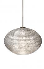  1JT-4913GL-BR - Besa Pendant Pape 12 Bronze Glitter 1x75W Medium Base