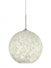  1JT-COCO1219-SN - Besa Coco 12 Pendant, Carrera, Satin Nickel Finish, 1x60W Medium Base