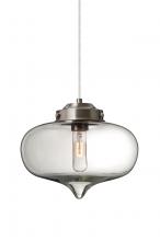  1JT-MIRACL-SN - Besa Mira Pendant Satin Nickel Clear 1x60W T10