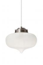  1JT-MIRAFR-EDIL-SN - Besa Mira Pendant Satin Nickel Frost 1x4W LED Filament