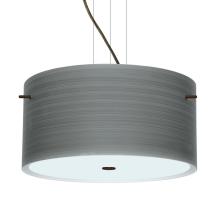  1KV-4008TN-BR - Besa Pendant Tamburo 16 Bronze Titan 3x100W Medium Base