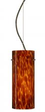  1KX-412318-BR - Besa Stilo 10 Cable Pendant Amber Cloud Bronze 1x100W Medium Base