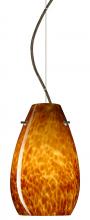  1KX-412618-BR - Besa Pera 9 Cable Pendant Amber Cloud Bronze 1x100W Medium Base