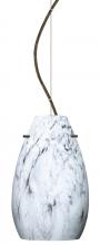  1KX-4126MG-LED-BR - Besa Pera 9 LED Pendant Marble Grigio Bronze 1x9W LED