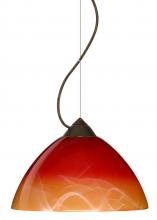  1KX-4201SL-BR - Besa Tessa Pendant Solare Bronze 1x75W Medium Base