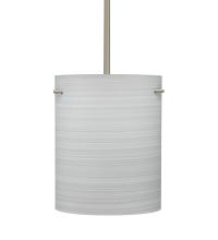  1TT-4006KR-LED-SN - Besa Tamburo 8 Pendant Chalk Satin Nickel 1x11W LED