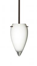  1TT-412506-LED-BR - Besa Juli LED Pendant Opal Glossy Bronze 1x9W LED