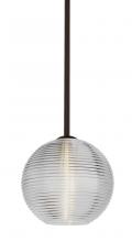  1TT-461600-LED-BR - Besa Kristall 8 Pendant Bronze Clear 1x9W LED