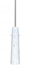  1TT-567419-LED-SN - Besa Camino Stem Pendant Satin Nickel Carrera 1x5W LED