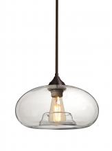  1TT-BANACL-EDIL-BR - Besa Stem Pendant Bana Bronze Clear 1x4W LED Filament