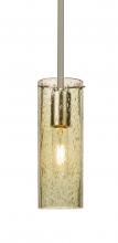  1TT-JUNI10GD-SN - Besa, Juni 10 Stem Pendant, Gold Bubble, Satin Nickel, 1x60W Medium Base