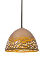  1TT-KIEVCP-BR - Besa Kiev Stem Pendant, Copper, Bronze Finish, 1x60W Medium Base