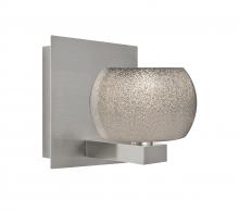  1WF-KENOSM-SN - Besa, Keno Vanity, Smoke Sand, Satin Nickel Finish, 1x60W Halogen