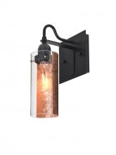  1WG-DUKECF-BK - Besa Duke Wall, Copper Foil, Black Finish, 1x60W Medium Base