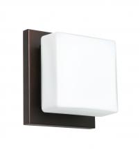  1WS-773507-LED-BR - Besa Wall Alex Bronze Opal Matte 1x5W LED