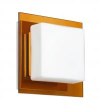  1WS-7735TG-LED-CR - Besa Wall Alex Chrome Opal/Armagnac 1x5W LED