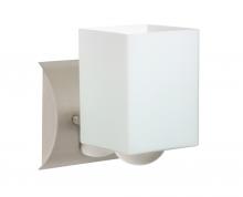  1WZ-449807-SN - Besa Wall Rise Satin Nickel Opal Matte 1x60W Medium Base