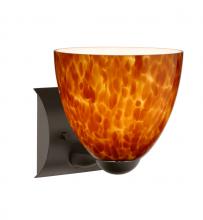  1WZ-757218-BR - Besa Wall Sasha Bronze Amber Cloud 1x75W Medium Base