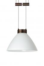  1XA-174307-BR - Besa Pendant Domi Bronze White 1x50W Halogen