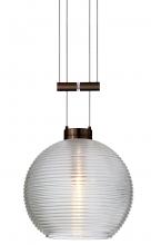  1XA-461500-BR - Besa Pendant Kristall 6 Bronze Clear 1x35W Halogen