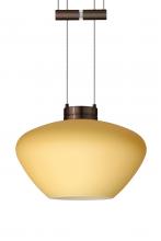  1XA-5410VM-BR - Besa Pendant Peri Bronze Vanilla Matte 1x50W Halogen