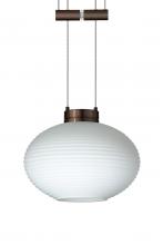 Besa Lighting 1XA-561207-BR - Besa Pendant Lasso Bronze Opal Matte 1x50W Halogen