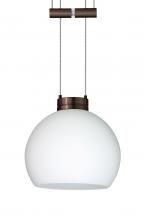  1XA-565807-BR - Besa Pendant Palla 5 Bronze Opal Matte 1x50W Halogen