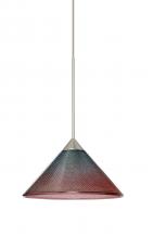  1XC-117691-LED-SN - Besa Pendant Kona Satin Nickel Bi-Color 1x5W LED