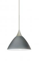  1XC-1743TN-SN - Besa Pendant Domi Satin Nickel Titan 1x50W Halogen