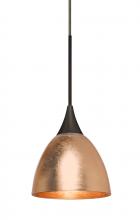  1XC-1758CF-BR - Besa Divi Pendant, Copper Foil, Bronze, 1x50W Halogen