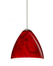  1XC-1779MA-SN - Besa Pendant Mia Satin Nickel Magma 1x50W Halogen