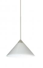  1XC-282453-LED-SN - Besa Pendant Kona Satin Nickel White Starpoint 1x5W LED