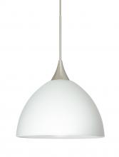 Besa Lighting 1XC-467907-SN-L - Besa Pendant Brella Satin Nickel White 1x50W Halogen, 15Ft. Cord