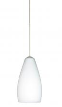  1XC-719807-SN - Besa Pendant Karli Satin Nickel Opal Matte 1x50W Halogen