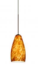  1XC-719818-LED-BR - Besa Pendant Karli Bronze Amber Cloud 1x5W LED