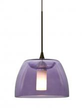  1XC-SPURPL-BR - Besa Spur Cord Pendant, Plum, Bronze Finish, 1x35W Halogen