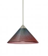  1XT-117691-LED-SN - Besa Pendant Kona Satin Nickel Bi-Color 1x5W LED