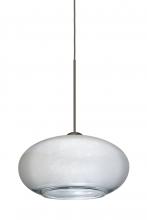  1XT-2492SF-LED-BR - Besa Pendant Brio 7 Bronze Silver Foil 1x6W LED