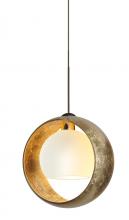  1XT-4293GG-BR - Besa Pendant Pogo Bronze Gold/Inner Gold 1x35W Halogen