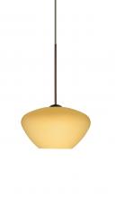  1XT-5410VM-BR - Besa Pendant Peri Bronze Vanilla Matte 1x50W Halogen