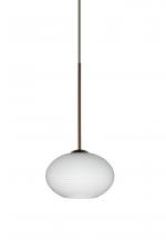  1XT-561207-BR - Besa Pendant Lasso Bronze Opal Matte 1x50W Halogen