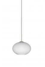  1XT-561207-LED-SN - Besa Pendant Lasso Satin Nickel Opal Matte 1x5W LED