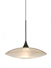  1XT-6294GD-BR - Besa Pendant Spazio Bronze Gold/Frost 1x50W Halogen