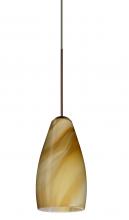  1XT-7198HN-BR - Besa Pendant Karli Bronze Honey 1x50W Halogen