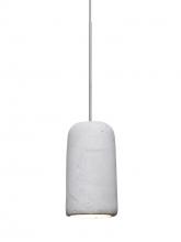  1XT-GLIDENA-LED-SN - Besa Glide Cord Pendant, Natural, Satin Nickel Finish, 1x2W LED