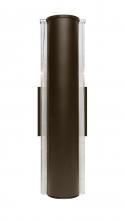  2NW-ESPADA16-LED-BR - Besa, Espada 16 Outdoor Sconce, Bronze/Clear Bubble, Bronze Finish, 1x8W LED