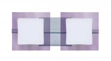  2WS-773591-LED-CR - Besa Wall Alex Chrome Opal/Amethyst 2x5W LED